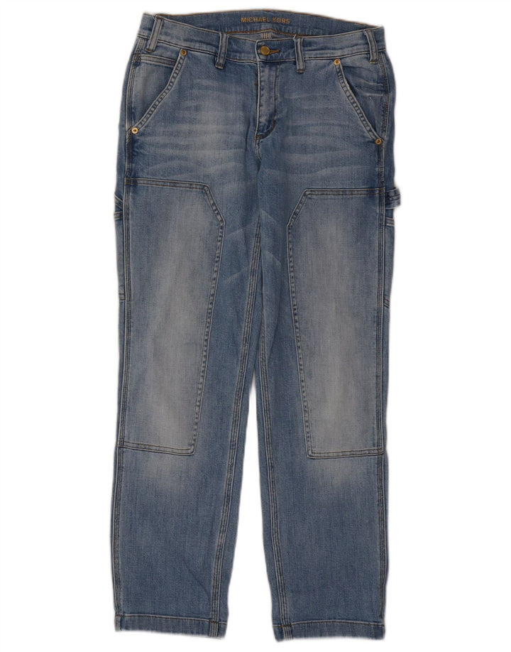 Michael Kors Dame Cargo Straight Jeans US 2 XS W26 L29 Blå