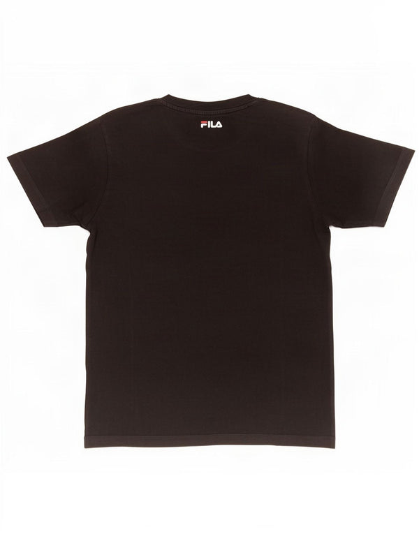Fila Boys Grafisk T-Shirt Top 13-14 år Sort