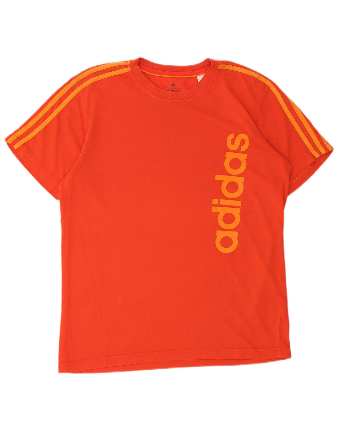 ADIDAS Mens Climalite Graphic T-Shirt Top Medium Orange Cotton