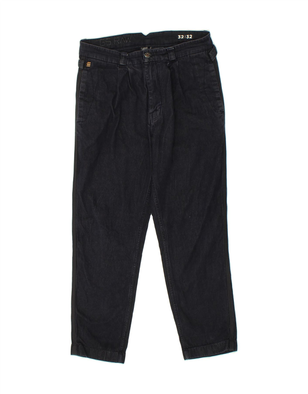 G-STAR Womens Straight Jeans W32 L29 Navy Blue Polyester Vintage G-Star and Second-Hand G-Star from Messina Hembry 