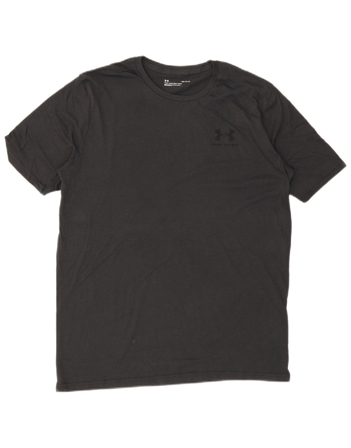 UNDER ARMOUR Herre T-Shirt Top Stor Grå Bomuld