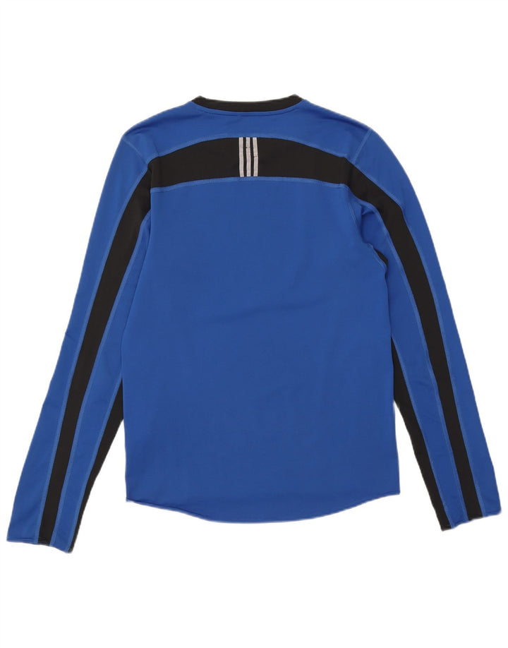 Adidas Herre Climacool Top Langærmet Lille Blå Colourblock Polyester