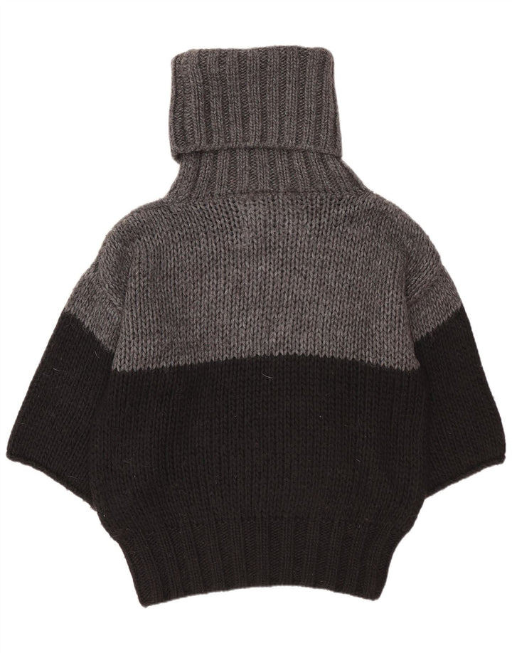 Benetton Womens Batwing rullehals sweater UK 10 Small Black
