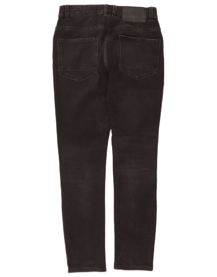 Zara Herre Slim Jeans EU 38 Small W30 L28 Sort Bomuld