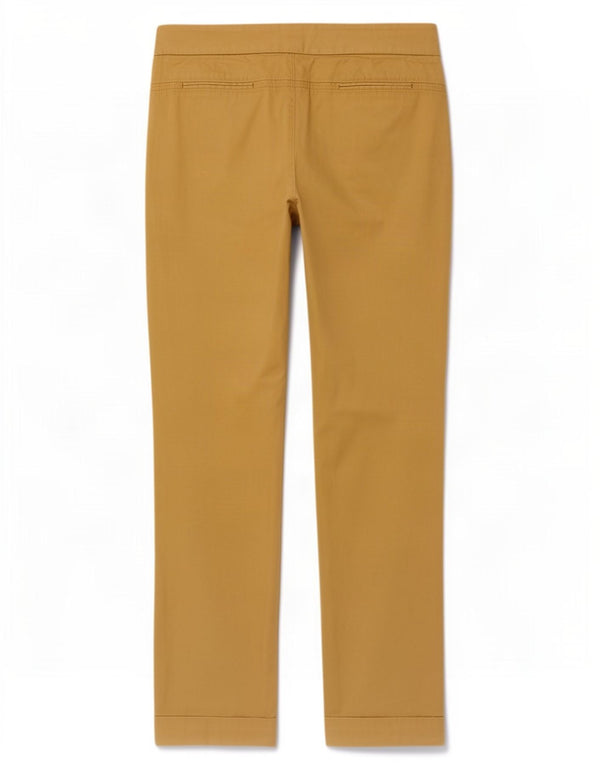 Massimo Dutti Dame Slim Chino Bukser W32 L30 Gul Bomuld