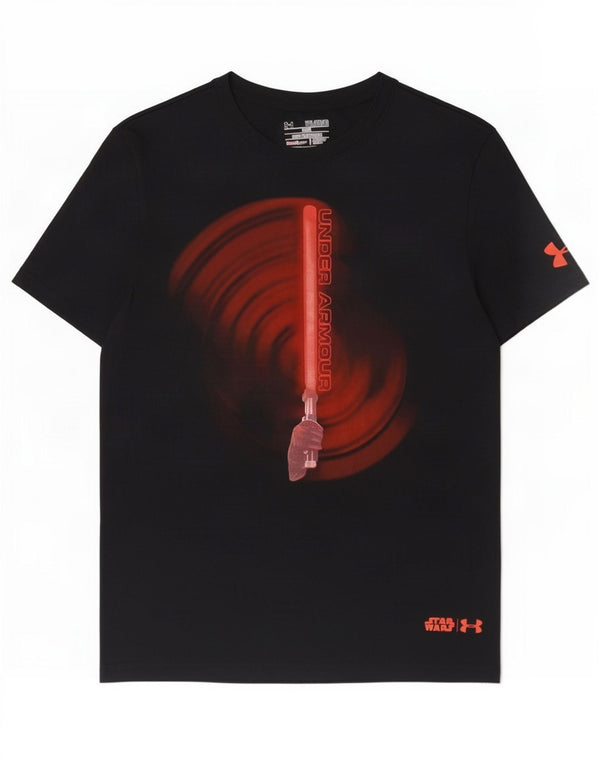 Under Armour Boys Star Wars Grafisk T-Shirt Top 13-14 år XL Sort