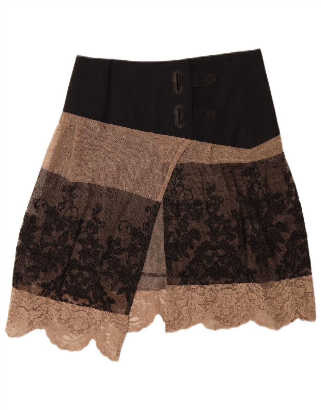 Sportalm Wrap-nederdel til kvinder EU 36 Small W30 Brown Floral Polyester