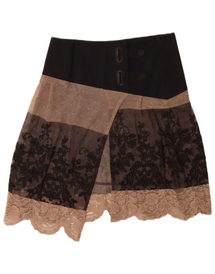Sportalm Wrap-nederdel til kvinder EU 36 Small W30 Brown Floral Polyester