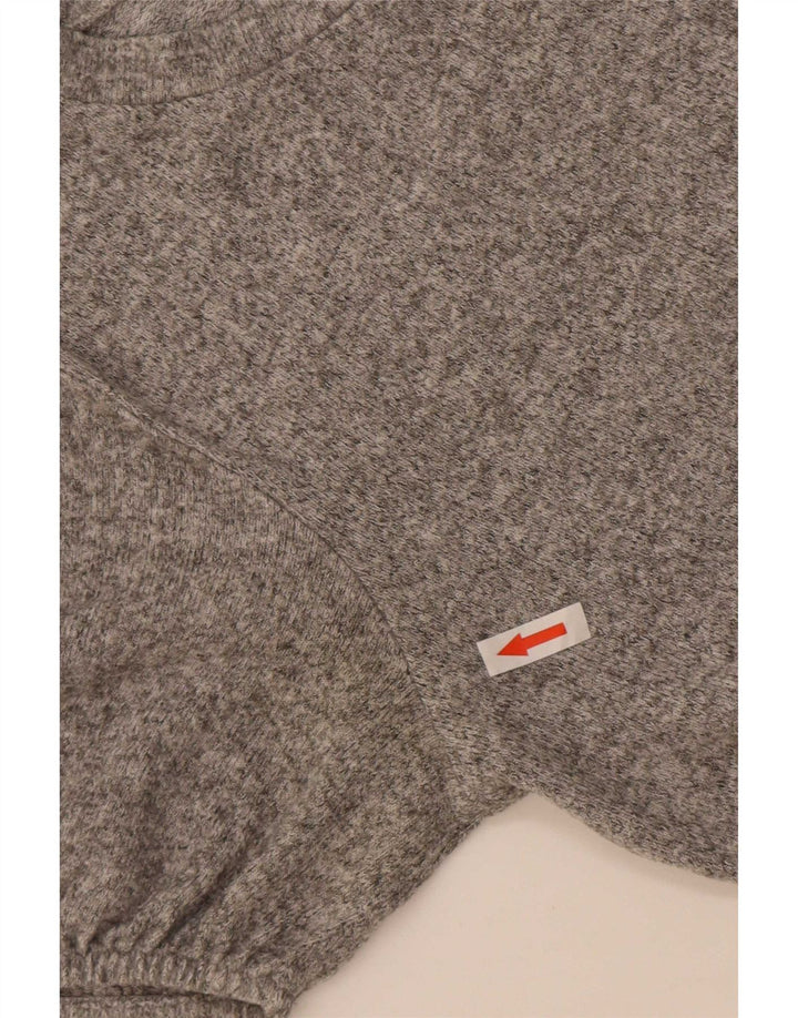 Zara Damebluse Top UK 12 Medium Grey Flecked