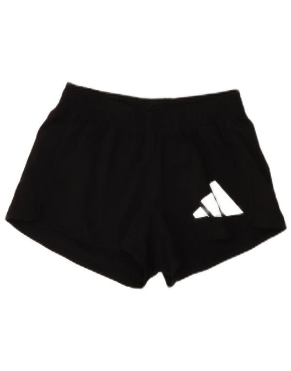 Adidas Aeroready Graphic Sports Shorts til kvinder UK 4/6 XS Sort polyester