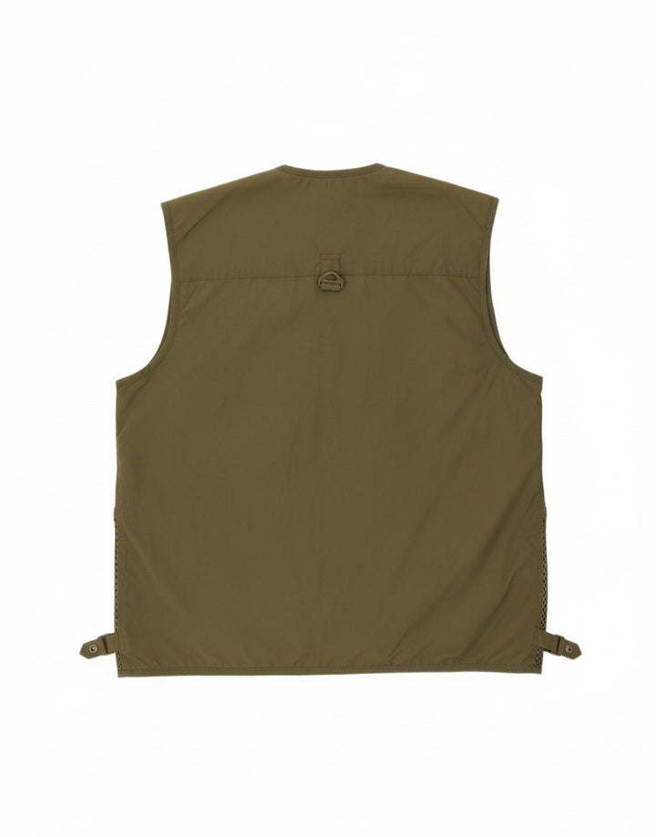 CHAMPION Mens Utility Gilet UK 44 2XL Khaki Polyester