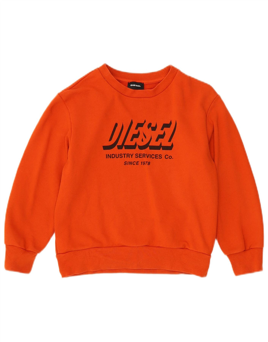 Diesel Boys Grafisk Sweatshirt Jumper 7-8 år Orange Bomuld