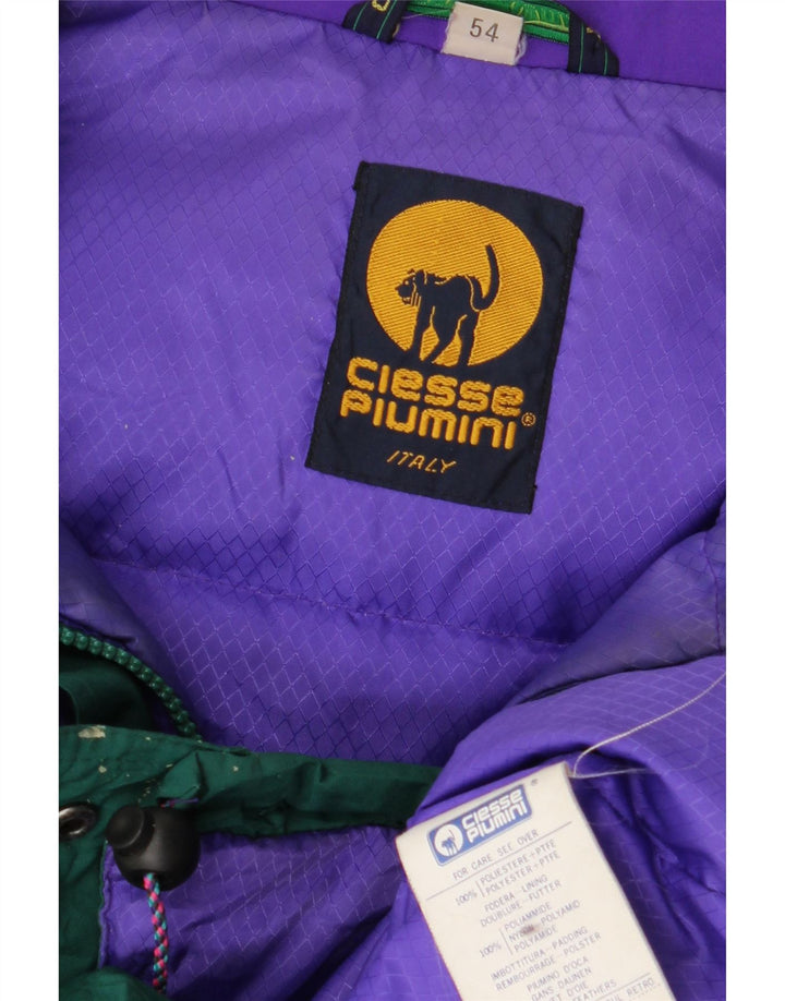 Ciesse Piumini Herre Polstret Jakke IT 54 2XL Grøn Colourblock Polyester