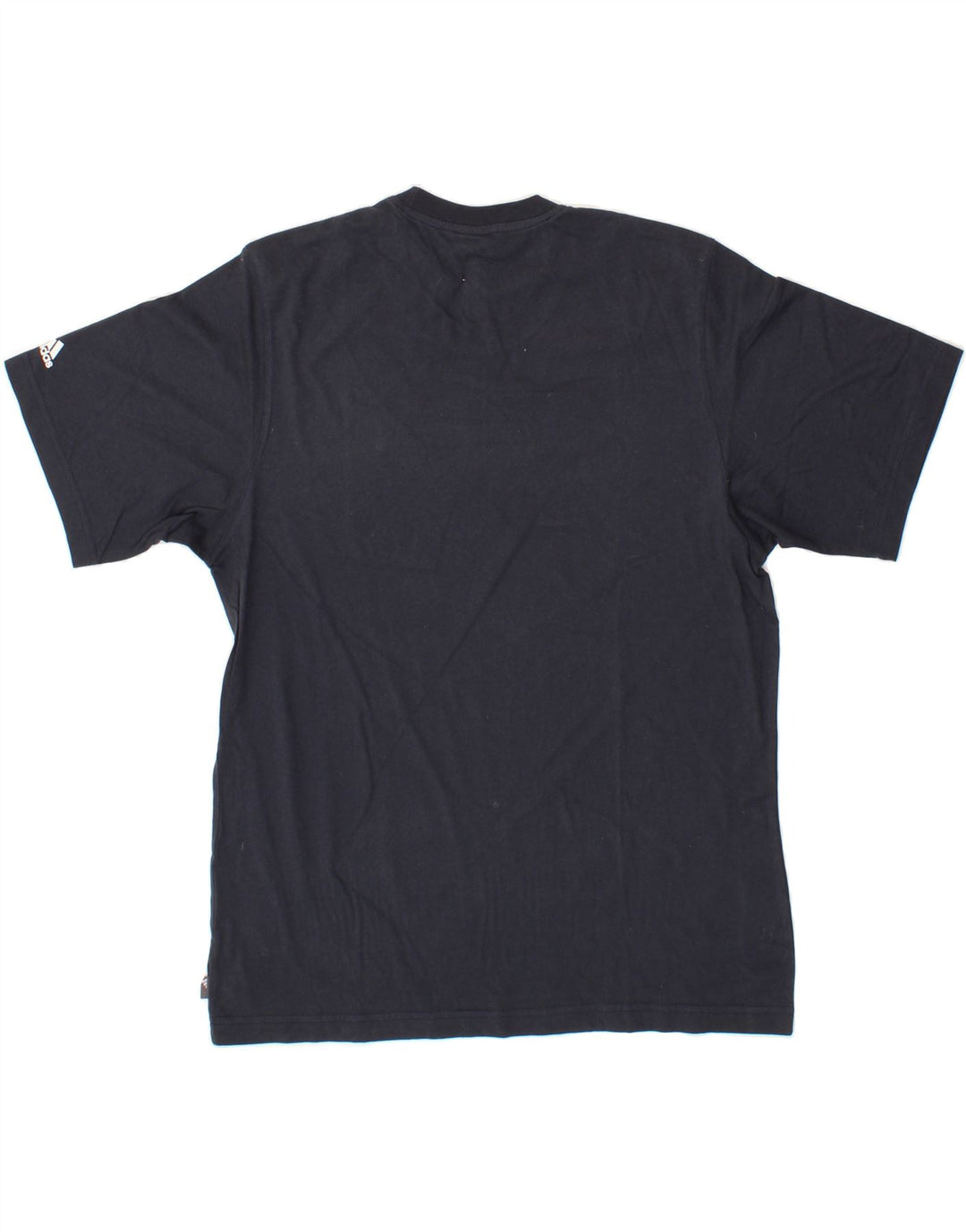 ADIDAS Mens T-Shirt Top Large Navy Blue Cotton Vintage Adidas and Second-Hand Adidas from Messina Hembry 