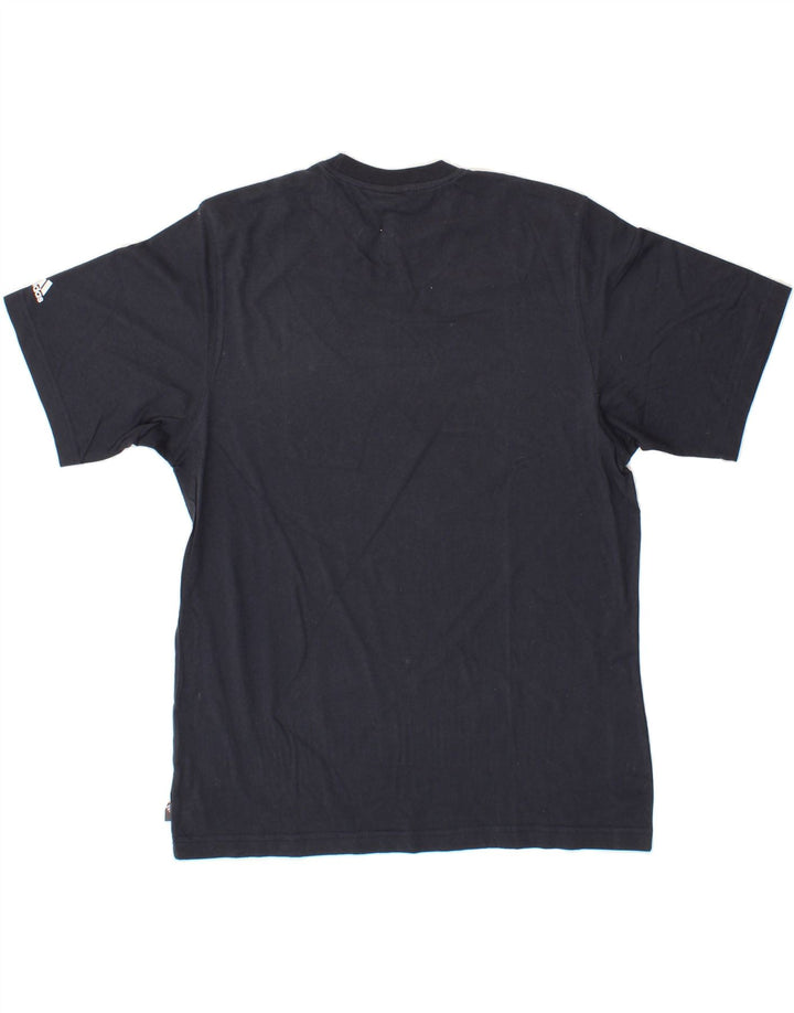 ADIDAS Mens T-Shirt Top Large Navy Blue Cotton Vintage Adidas and Second-Hand Adidas from Messina Hembry 