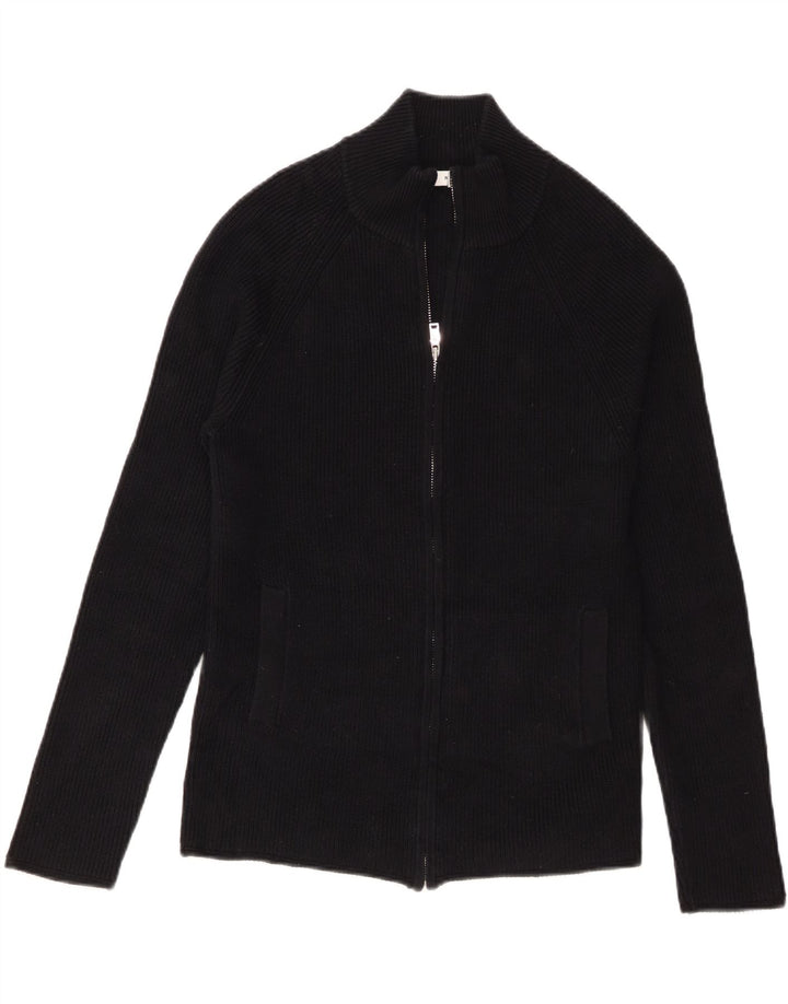 Reiss herre cardigan sweater lille sort bomuld