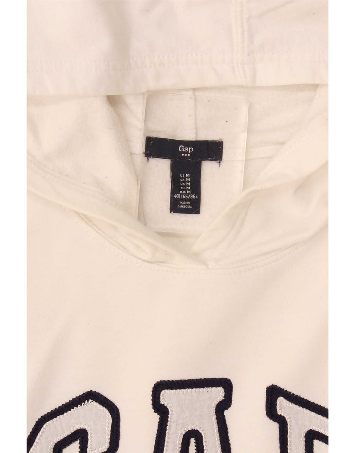 Gap grafisk hættetrøje til kvinder UK 14 Medium White