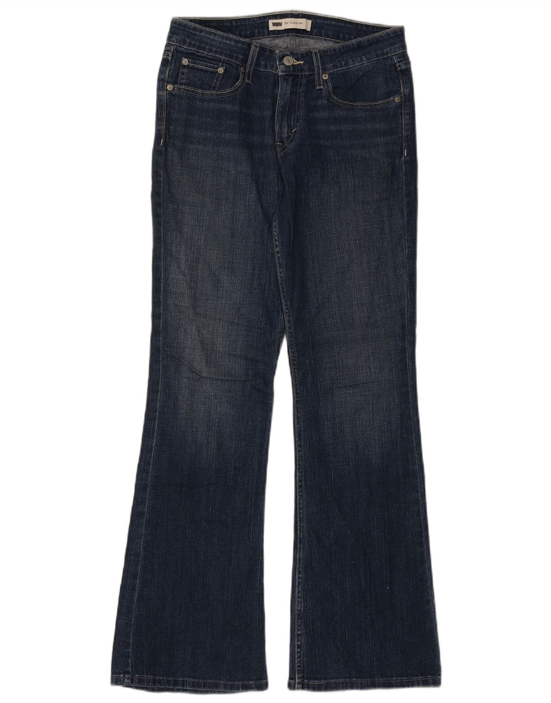 Levi's Dame 518 Super Low Bootcut Jeans W28 L32 Blå Bomuld