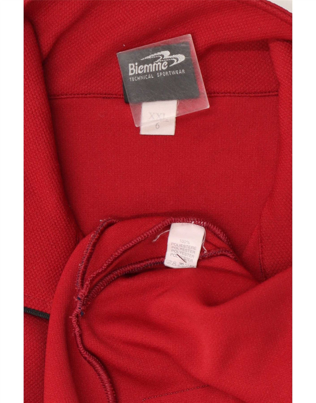 Biemme Herre Pullover Træningsdragt Top Jakke 2XL Rød Polyester