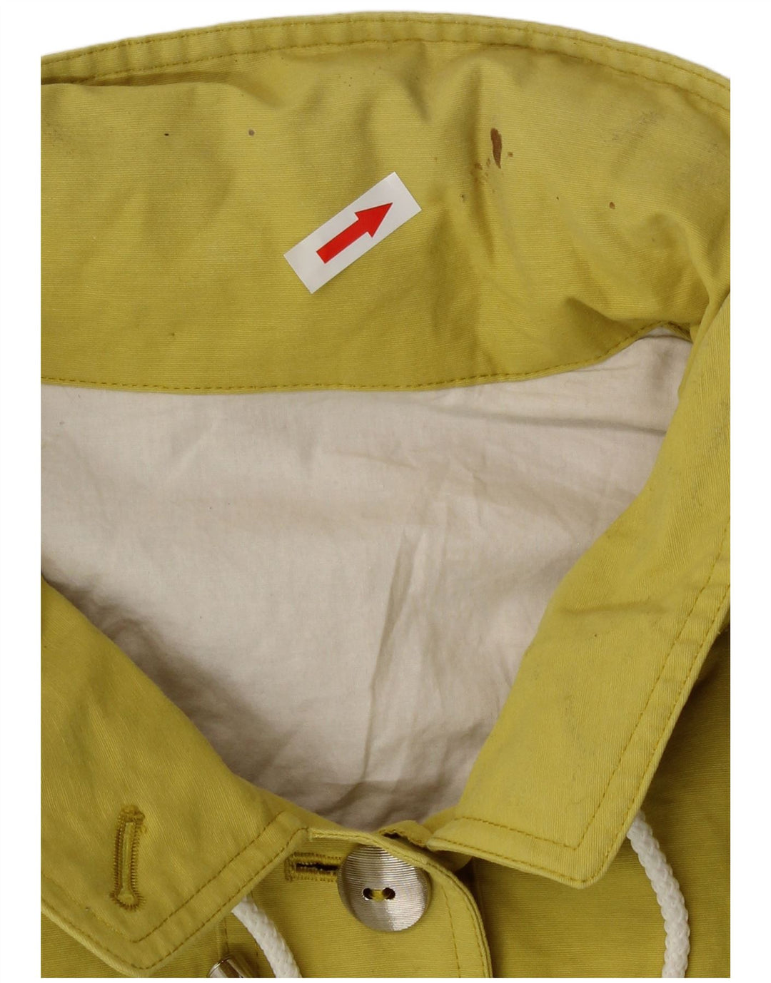 Vintage hættejakke til kvinder UK 16 Large Yellow