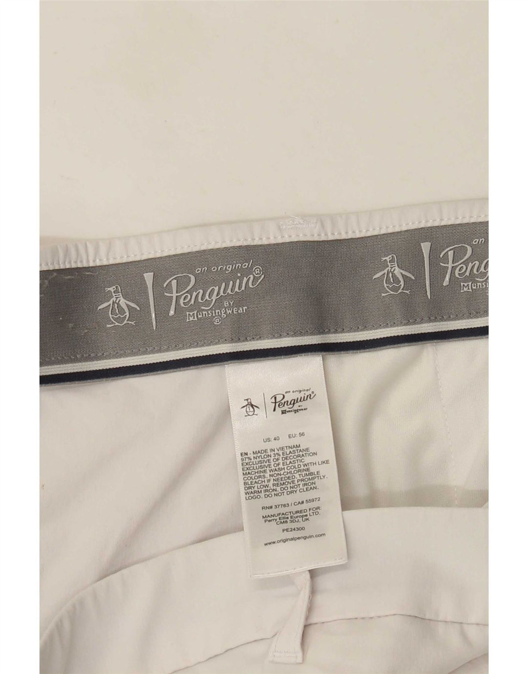 Penguin Herre Regular Chino Shorts W40 XL Beige Nylon
