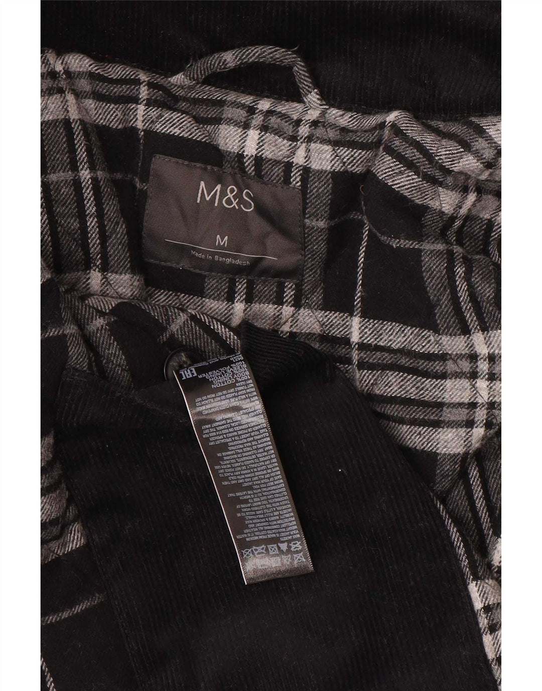 Marks & Spencer Herre vokset bomuldsjakke UK 38 Medium Brown
