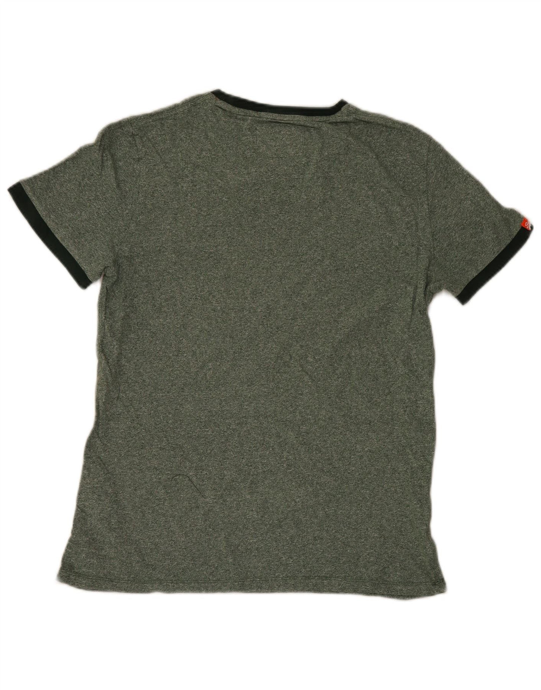 Superdry T-shirt top til mænd, stor grøn flækket bomuld