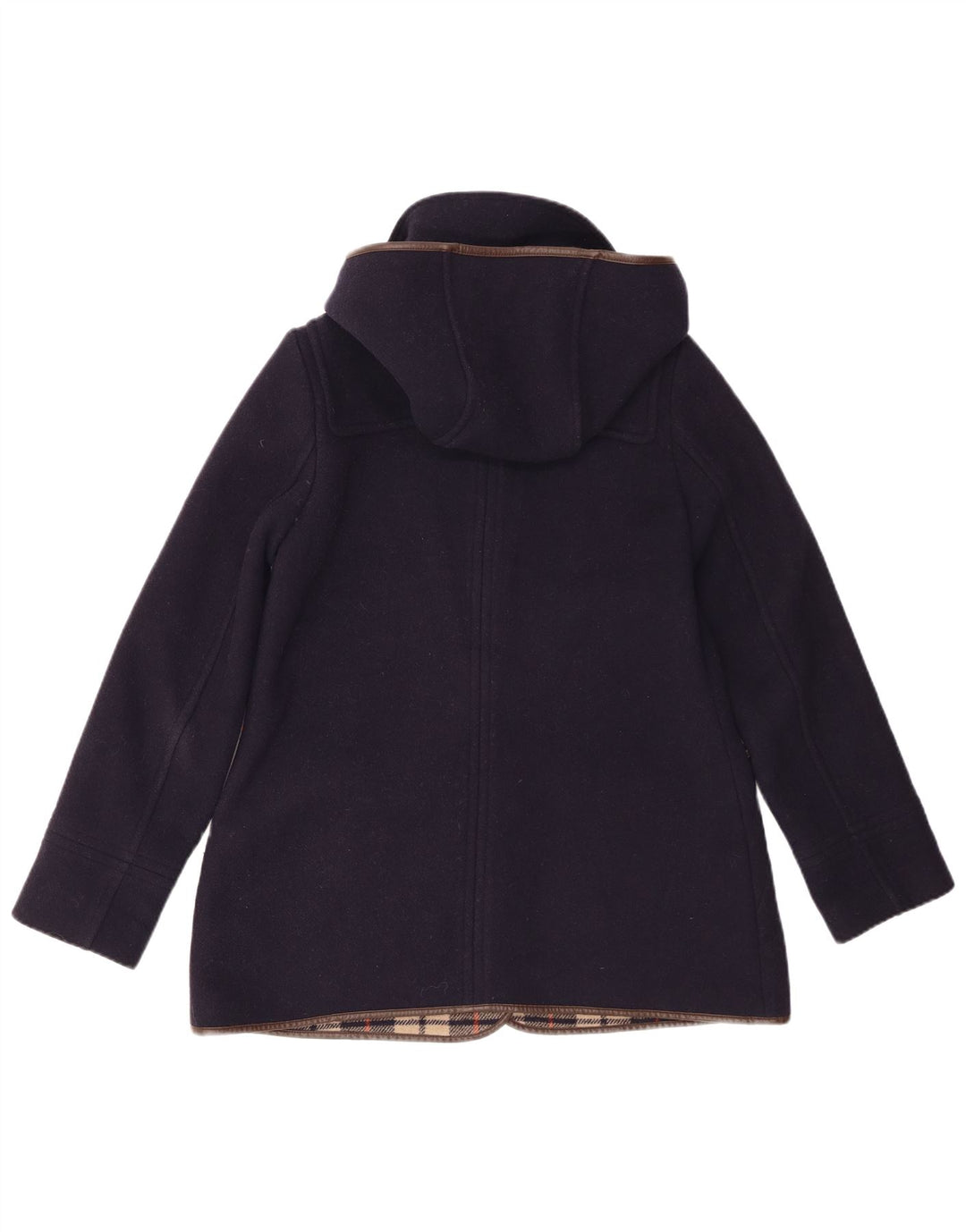 Joules Dame Hætte Overfrakke UK 12 Medium Navy Blue Polyester