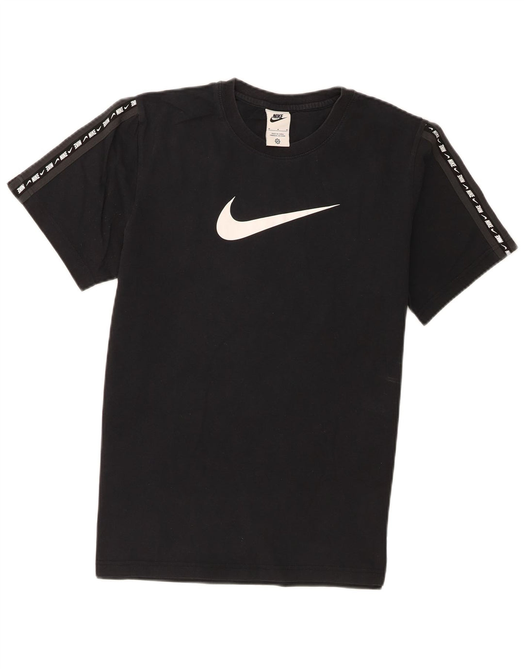 Nike Herre grafisk T-shirt Top Medium Sort Bomuld