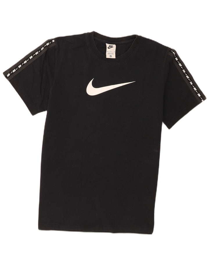 Nike Herre grafisk T-shirt Top Medium Sort Bomuld