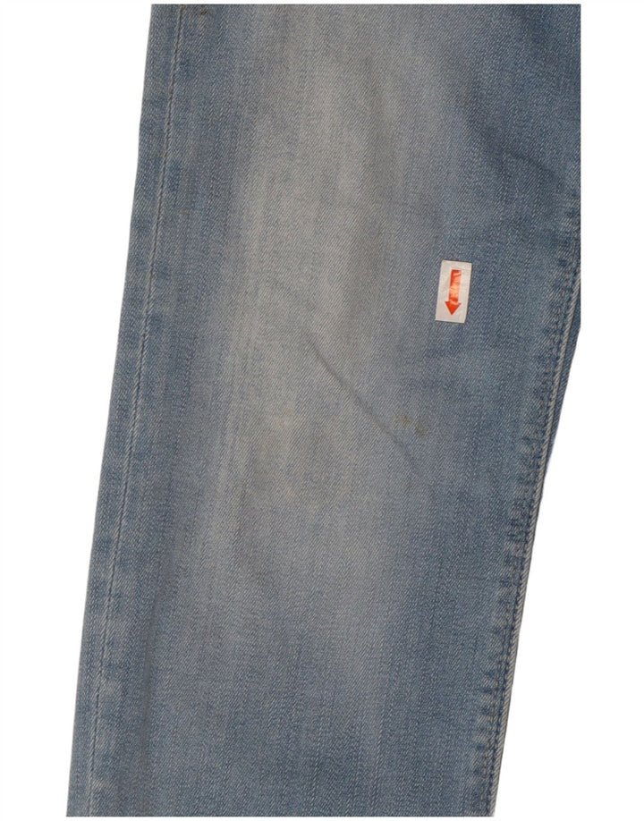 REPLAY Dame Slim Jeans W27 L27 Blå Bomuld