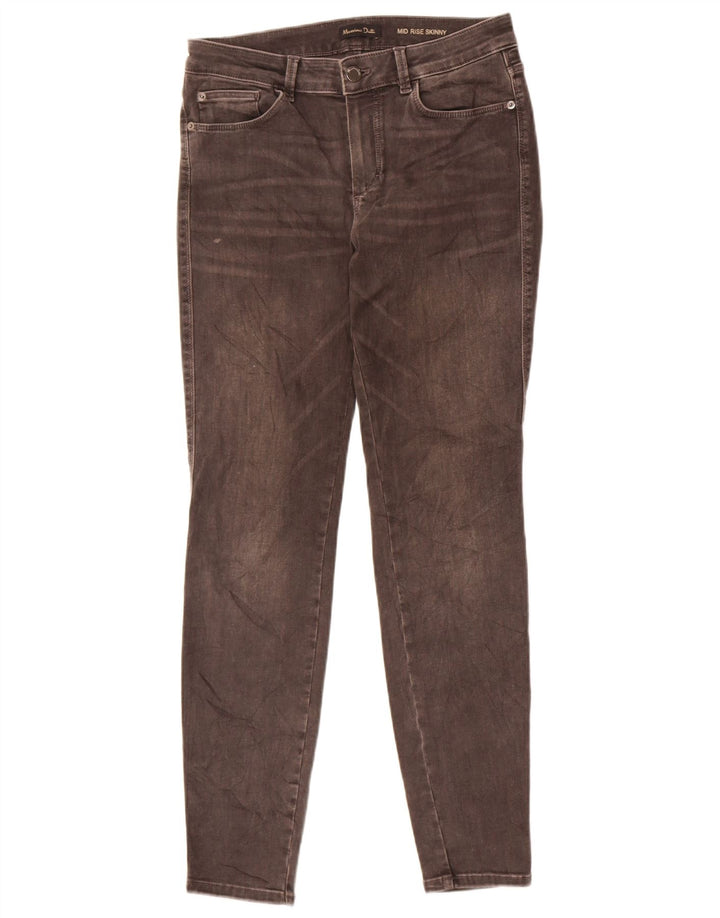 Massimo Dutti Dame Mid Rise Skinny Jeans EU 40 Medium W30 L30 Grå