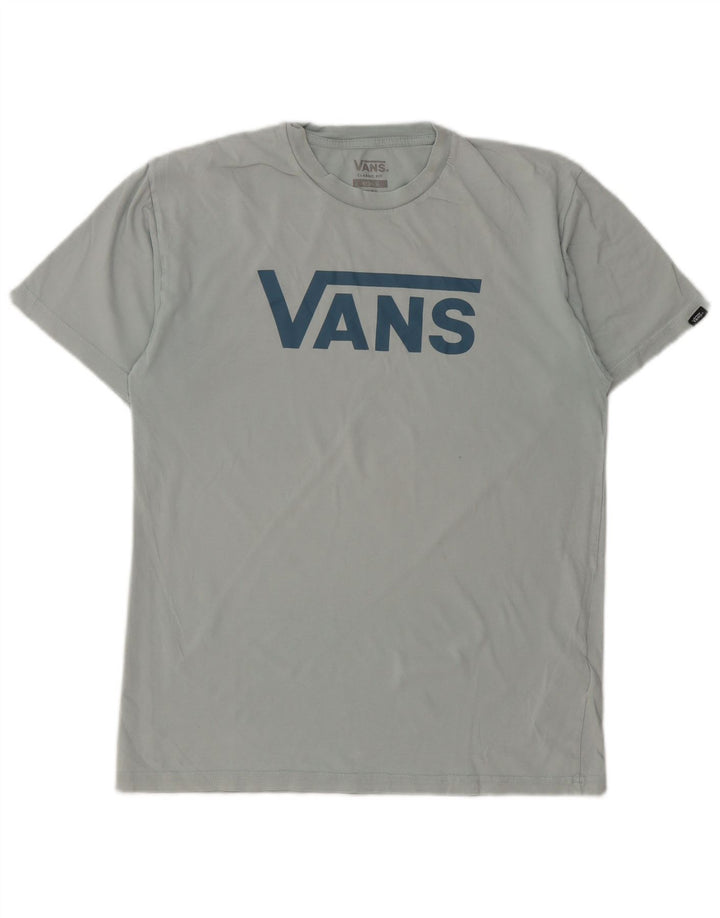 Vans Herre Classic Fit Grafisk T-Shirt Top Medium Blue Bomuld