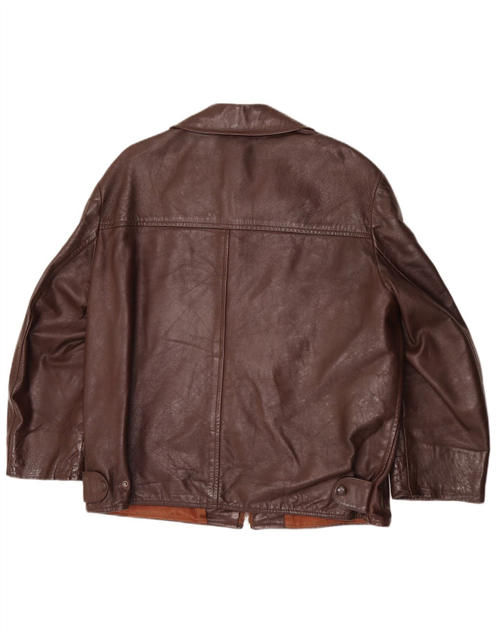 Gala Herre Læderjakke UK 42 XL Brun