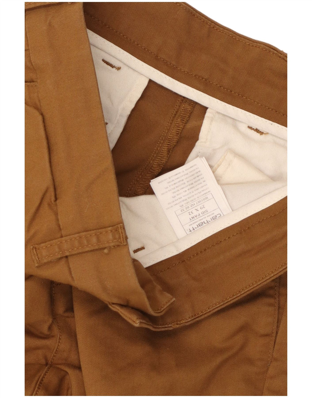Carhartt Herre Sid Slim Chino Bukser W29 L32 Beige Bomuld