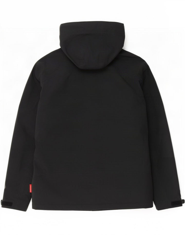 Engelbert Strauss Regnjakke med hætte til kvinder UK 14 Medium Sort Nylon
