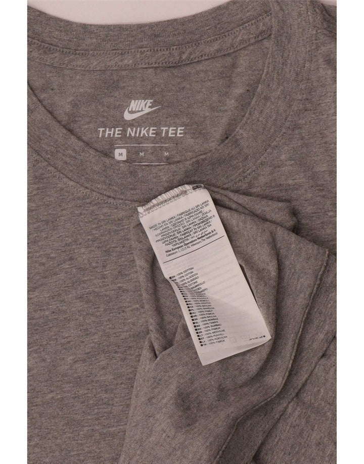 Nike T-shirt top mellem grå bomuld til mænd