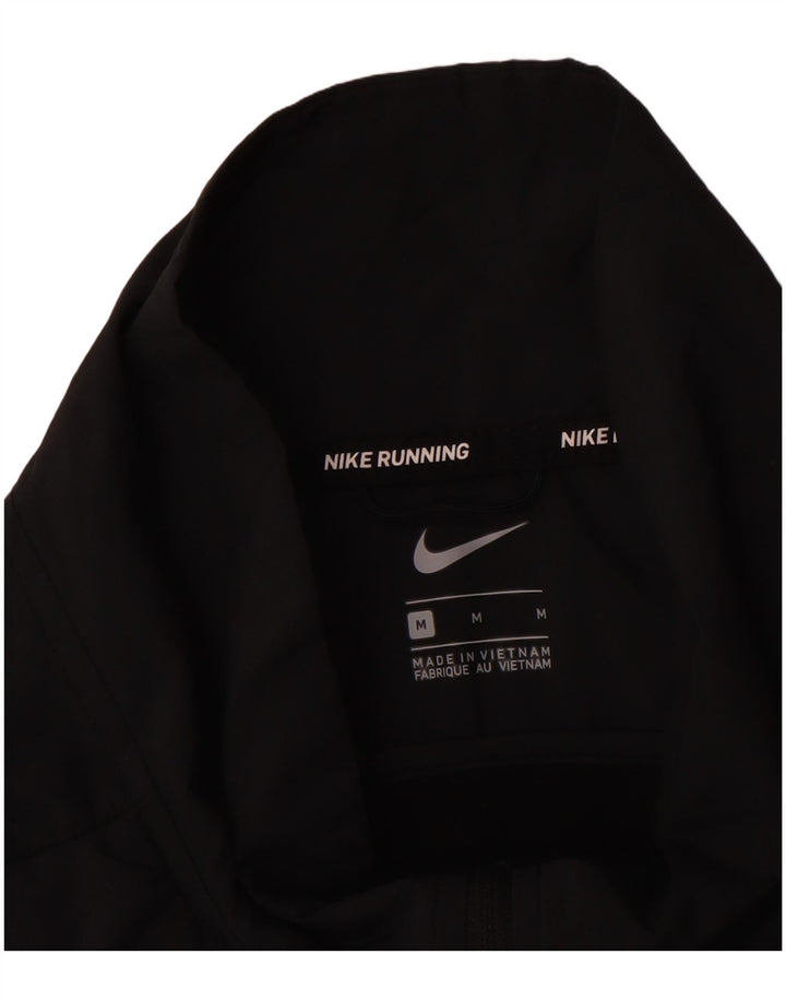 NIKE træningsdragt topjakke til kvinder UK 14 Medium Sort Spandex