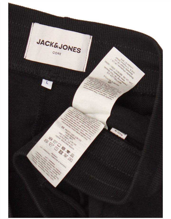 JACK & JONES Træningsdragt til mænd Joggers Stor sort bomuld