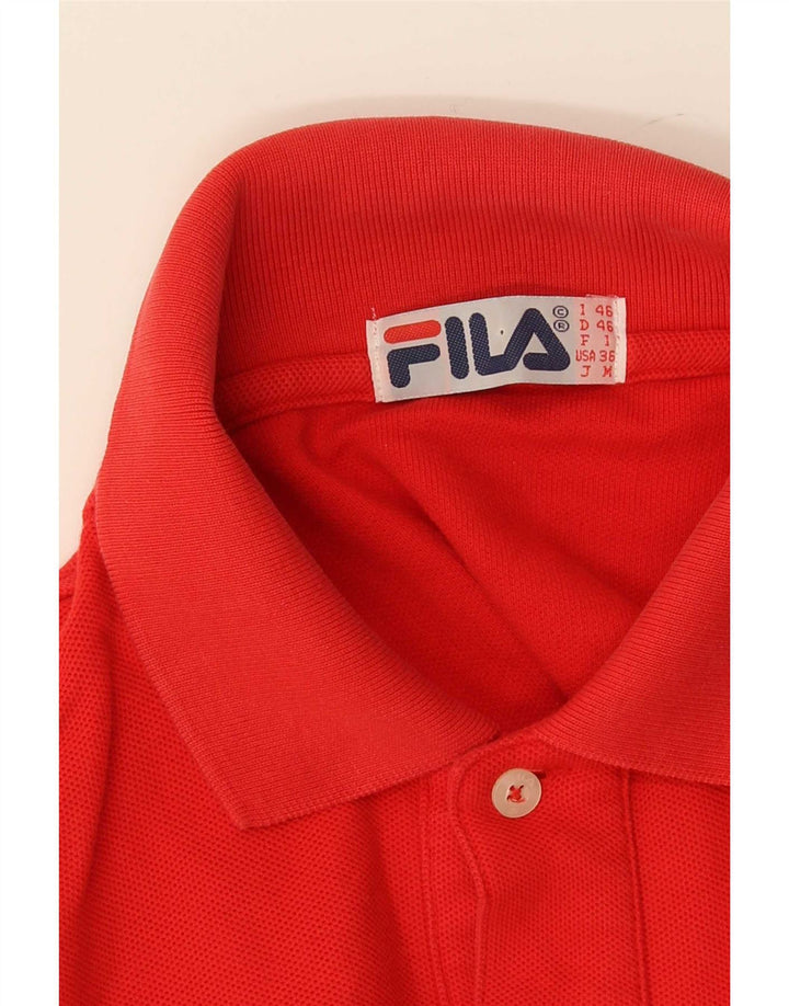 Fila Langærmet Polo Shirt til mænd IT 46 Lille Rød
