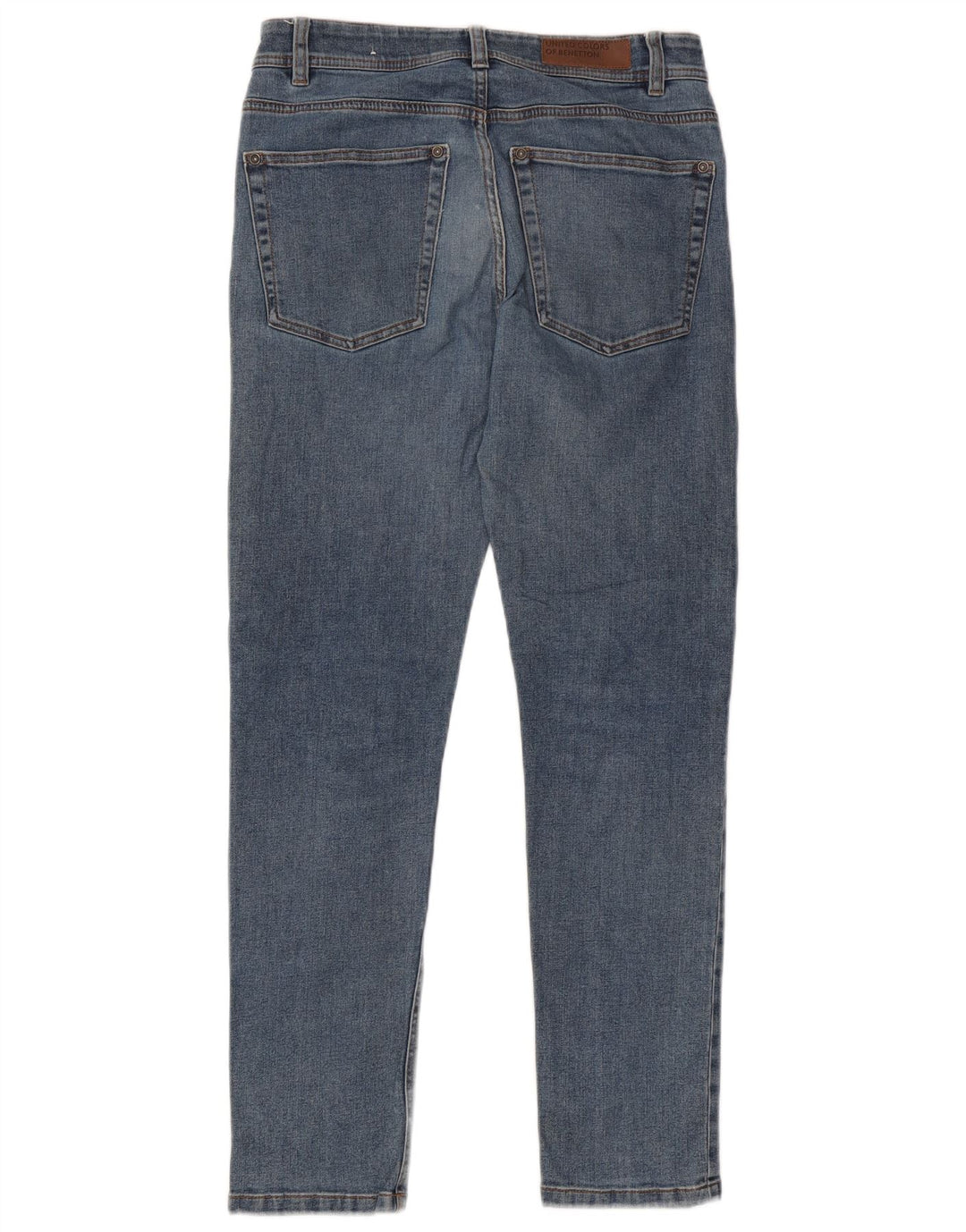 Benetton Herre Slim Jeans W31 L30 Blå Bomuld