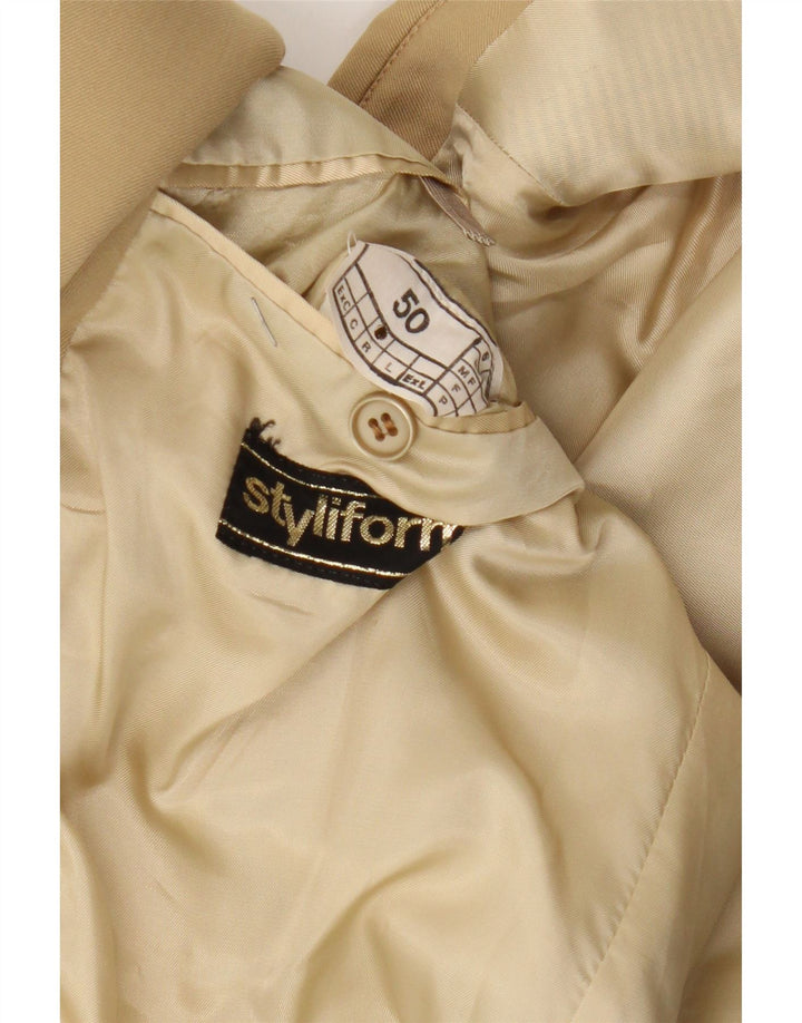 Vintage herre 2-knaps blazerjakke IT 50 Large Beige