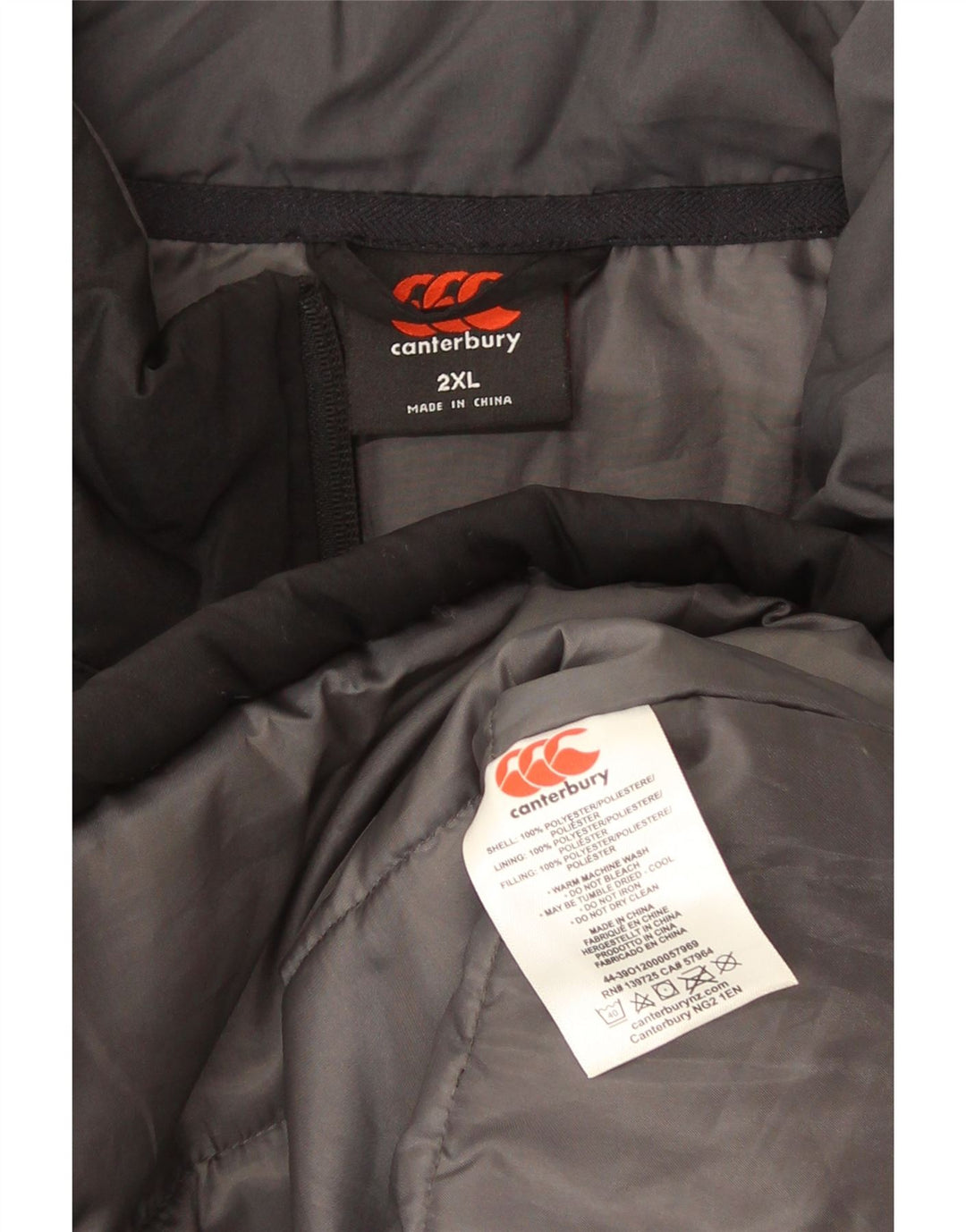 Canterbury Herre Polstret Gilet UK 44 2XL Sort Polyester