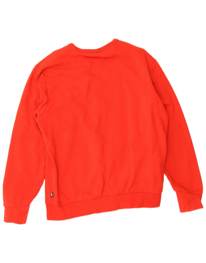 Puma Herre Grafisk Sweatshirt Jumper Large Rød