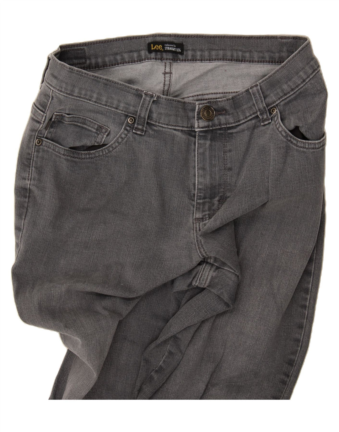 LEE Womens Straight Skinny Jeans W30 L32 Grey Cotton Vintage Lee and Second-Hand Lee from Messina Hembry 