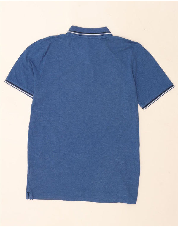 Champion herre poloshirt XL blå stribet bomuld