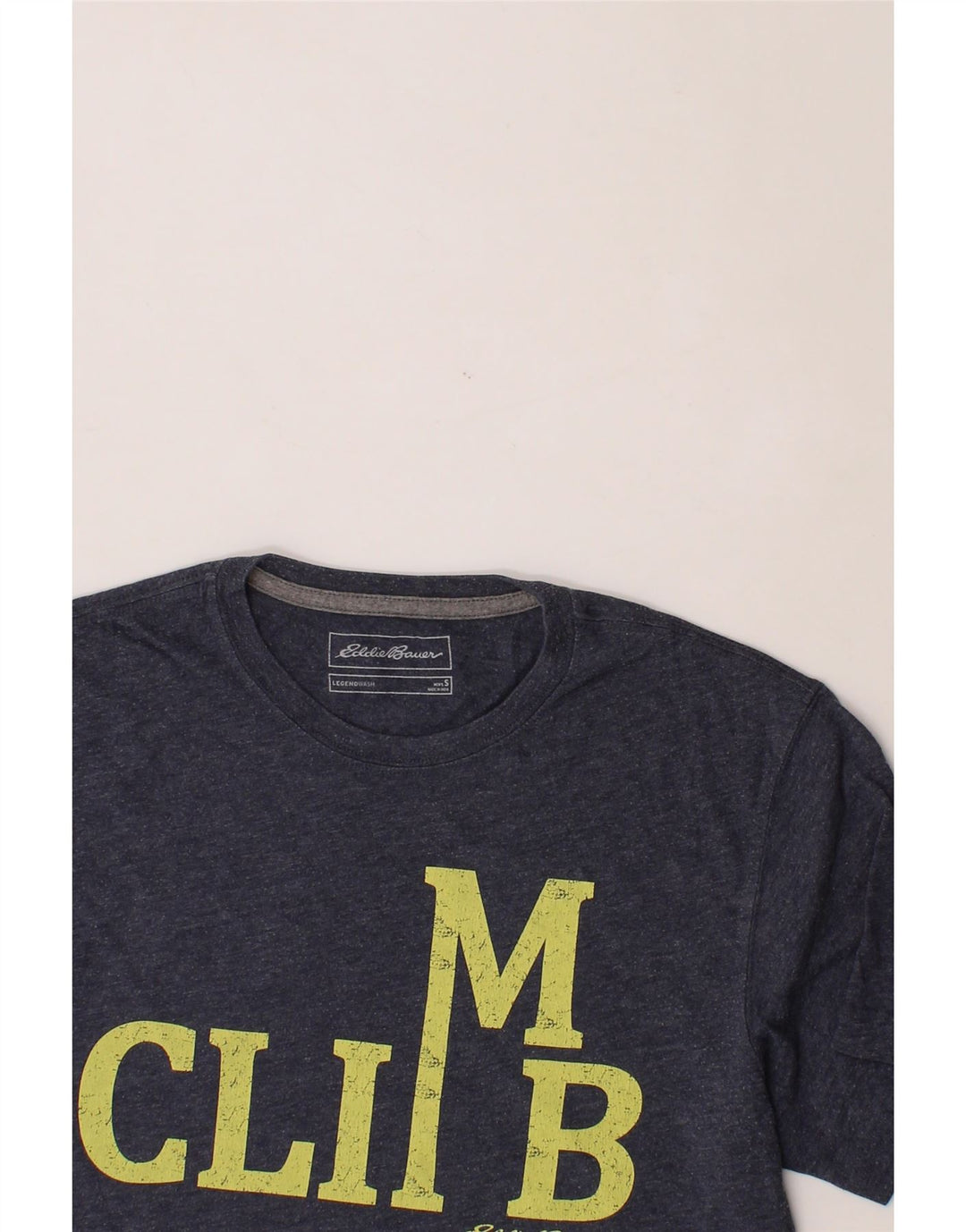 EDDIE BAUER Mens Graphic T-Shirt Top Small Navy Blue Cotton Vintage Eddie Bauer and Second-Hand Eddie Bauer from Messina Hembry 