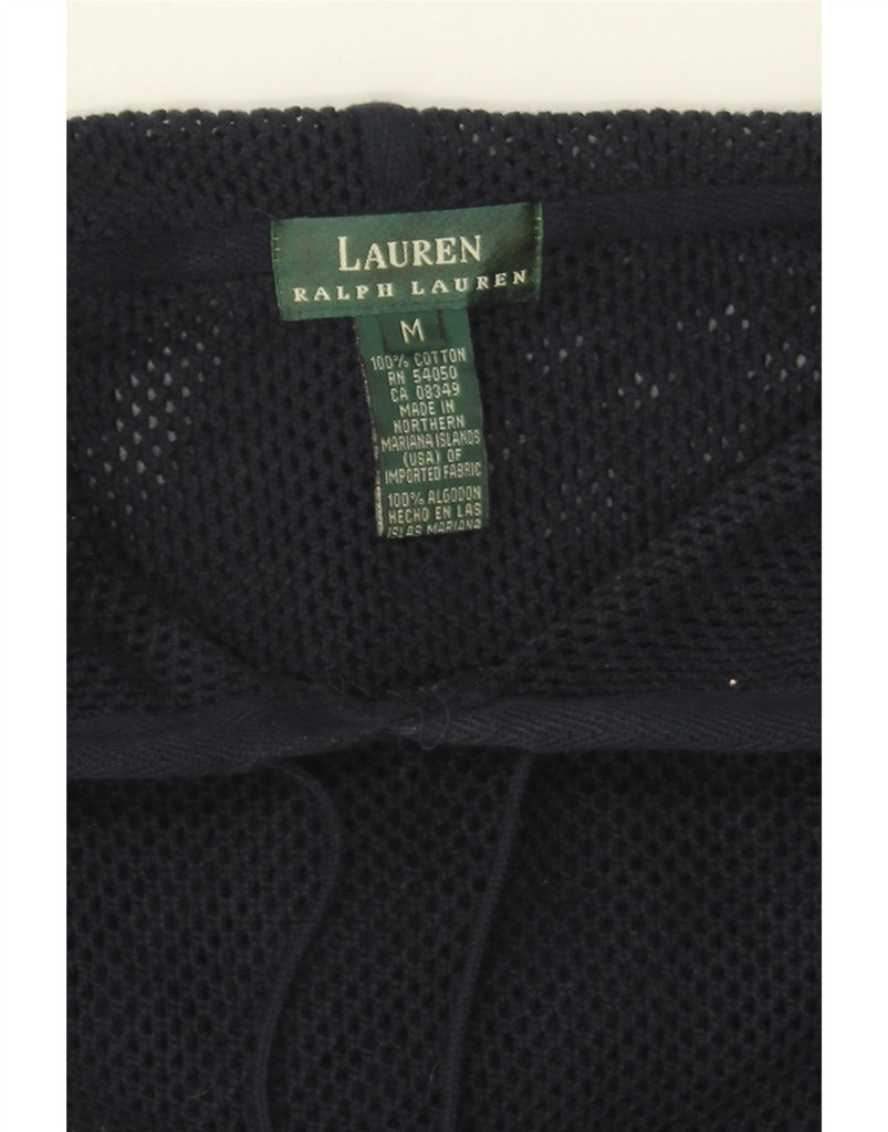 RALPH LAUREN Womens Hoodie Jumper UK 14 Medium Navy Blue Cotton Vintage Ralph Lauren and Second-Hand Ralph Lauren from Messina Hembry 