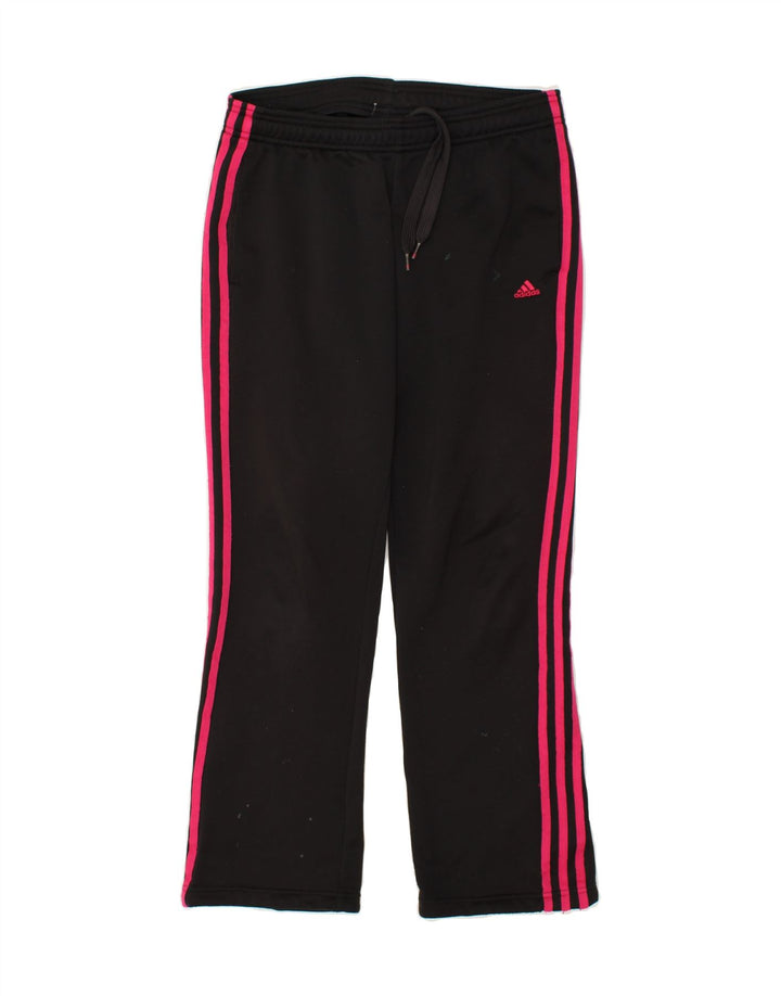 ADIDAS Womens Climalite træningsdragt Bukser UK 8/10 Small Black Polyester