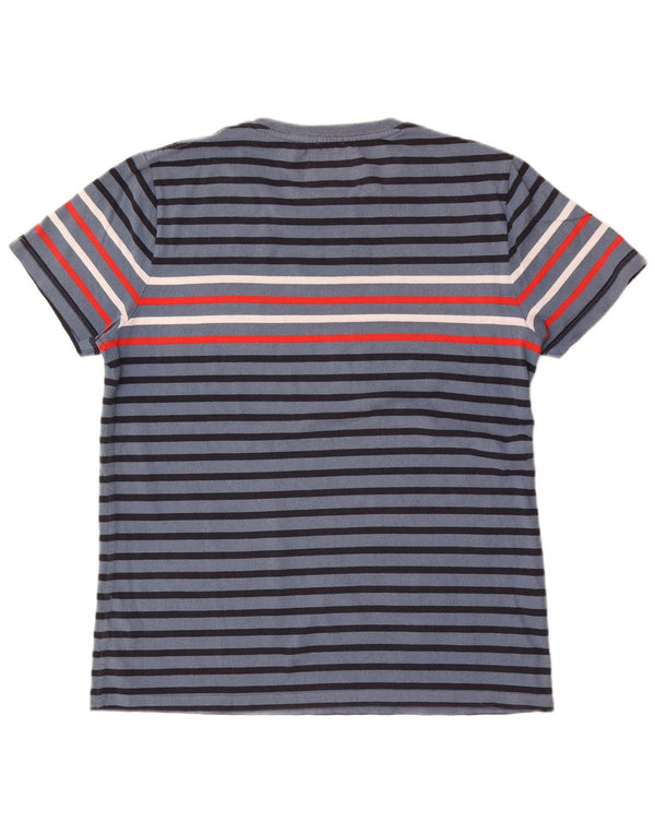 Superdry T-shirt top til mænd 2XL blå stribet bomuld